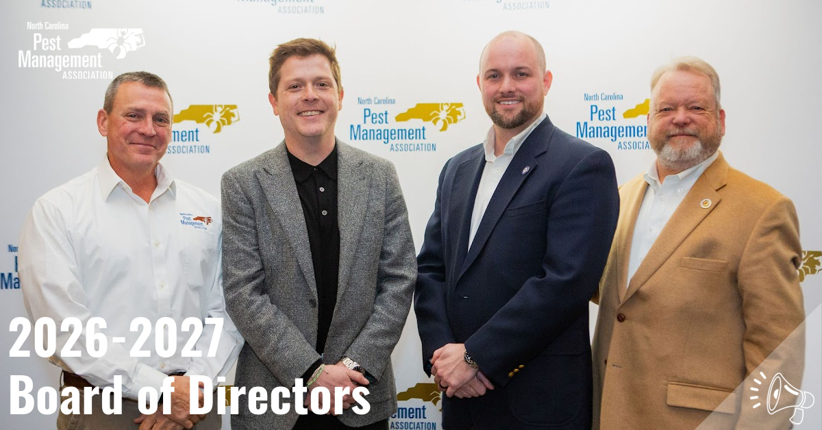 NC Pest Association Welcomes 20256-2027 Board of Directors